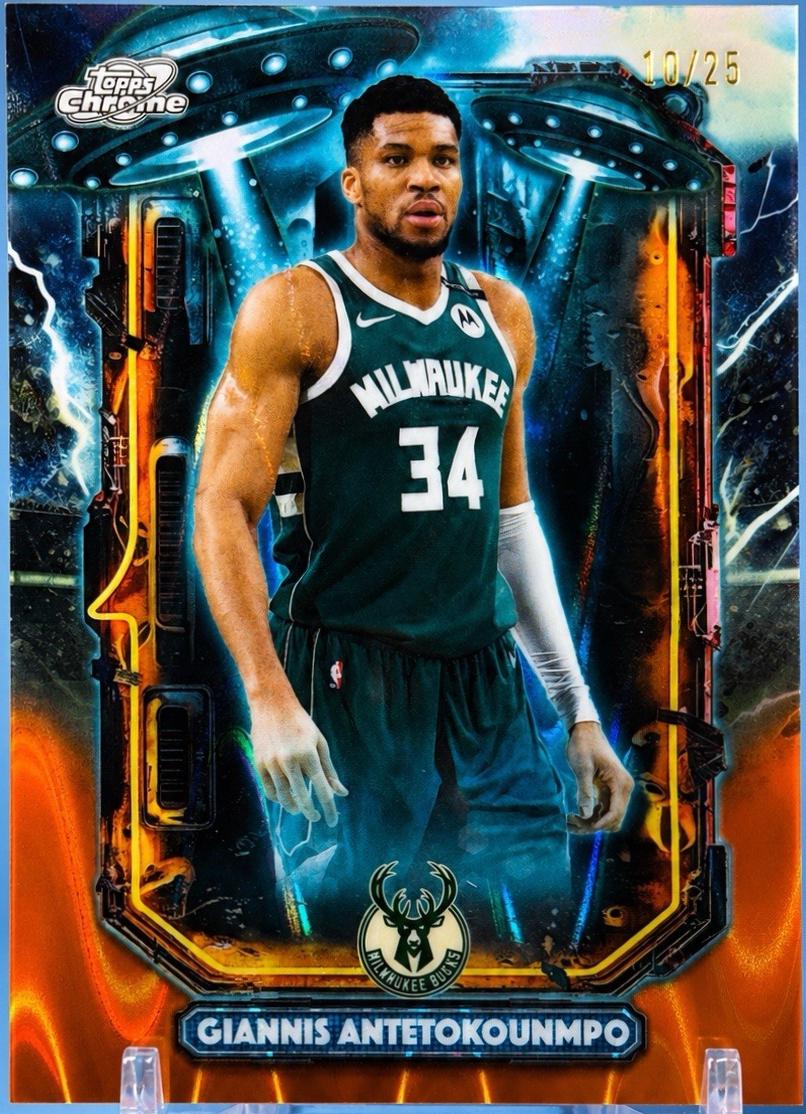 Giannis Antetokounmpo [Orange Galactic Refractor] #ET-3