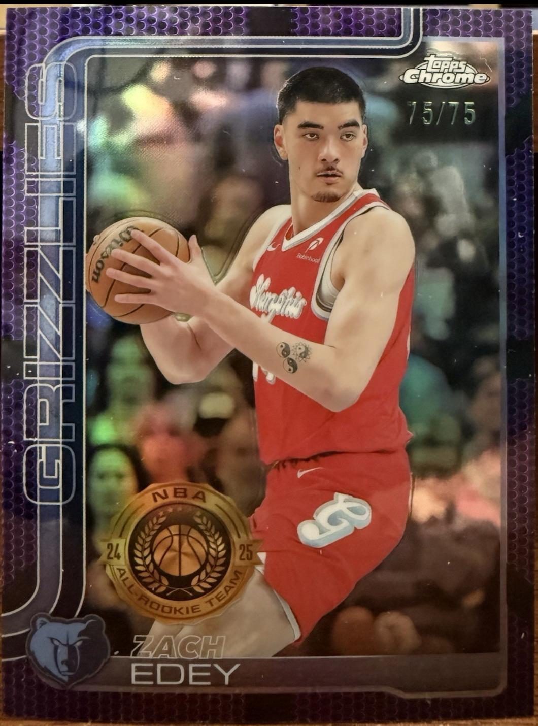 Zach Edey [Purple Basketball Refractor] #128