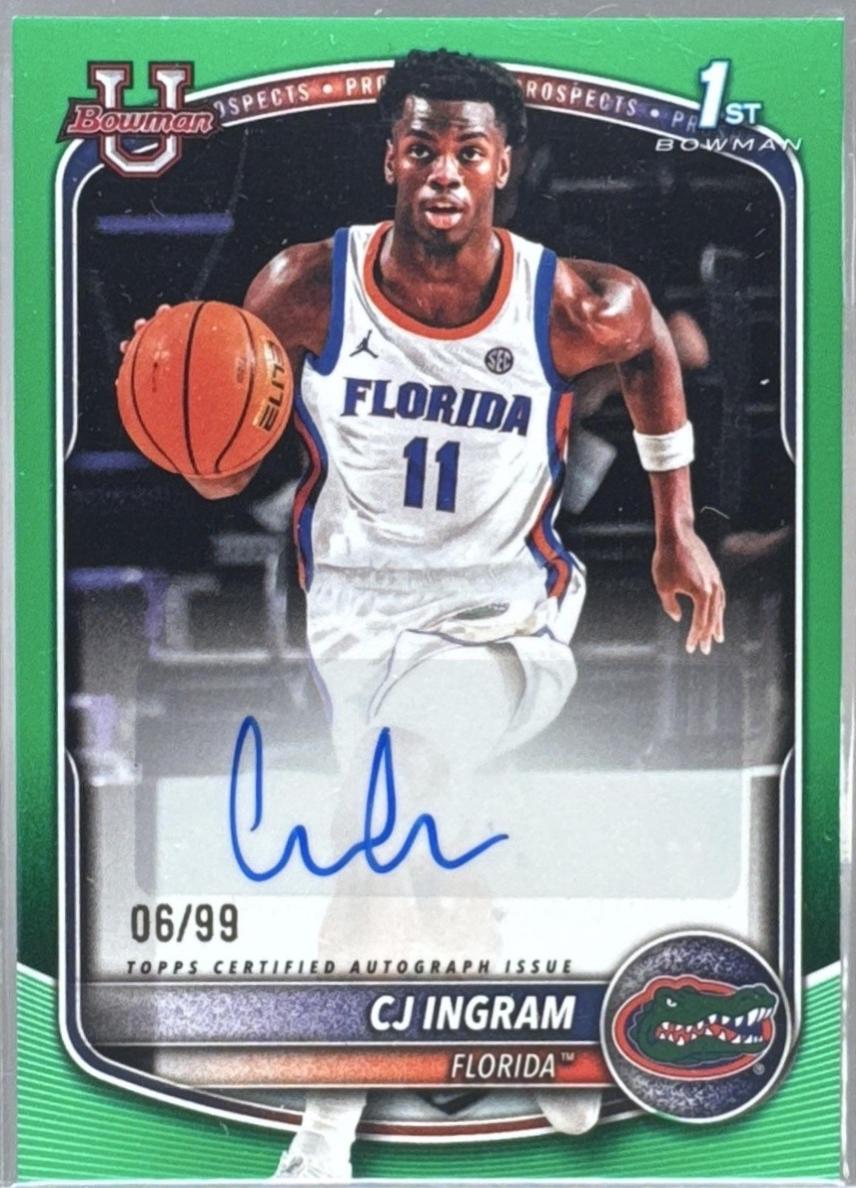 CJ Ingram [Green Border] #PA-CI