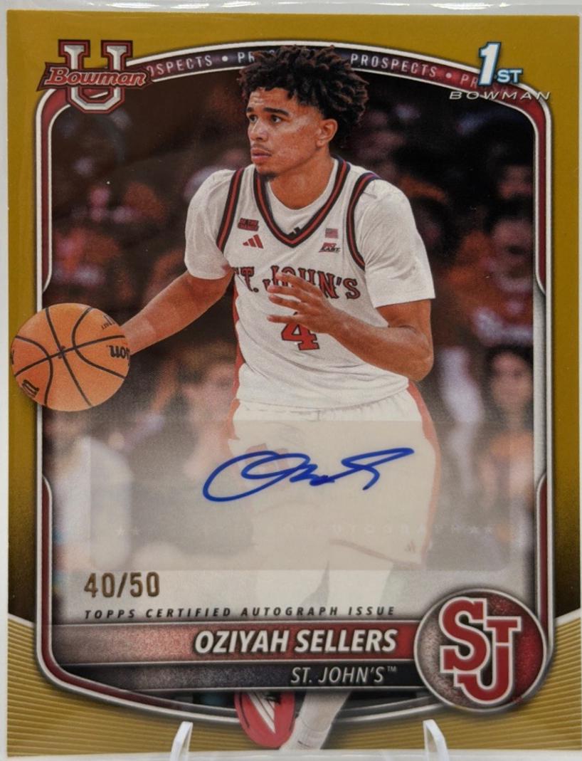 Oziyah Sellers [Gold Border] #PA-OS
