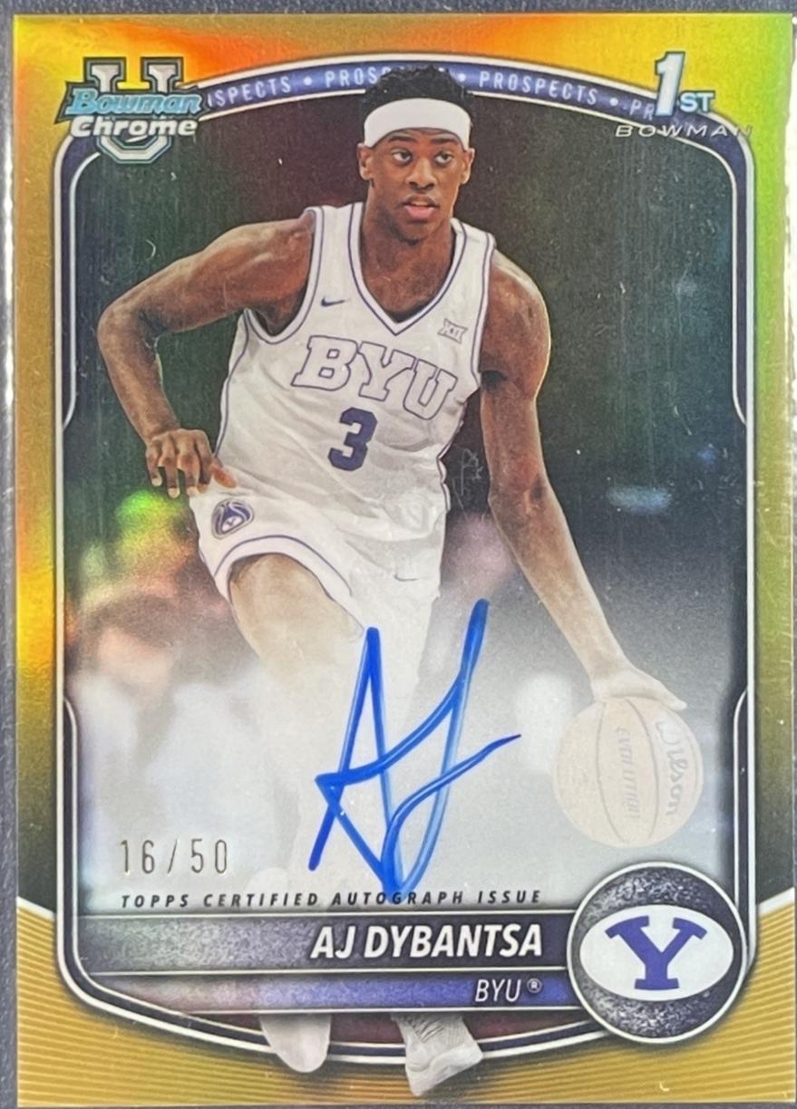 AJ Dybantsa [Gold Refractor] #CPA-AD