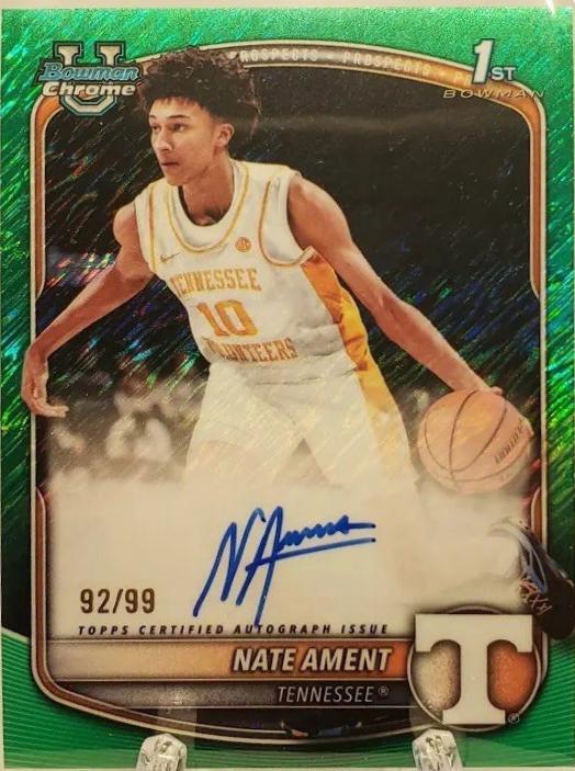 Nate Ament [Green Shimmer Refractor] #CPA-NA