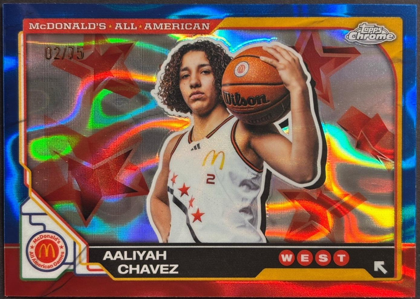 Aaliyah Chavez [Blue Lava Refractor] #66