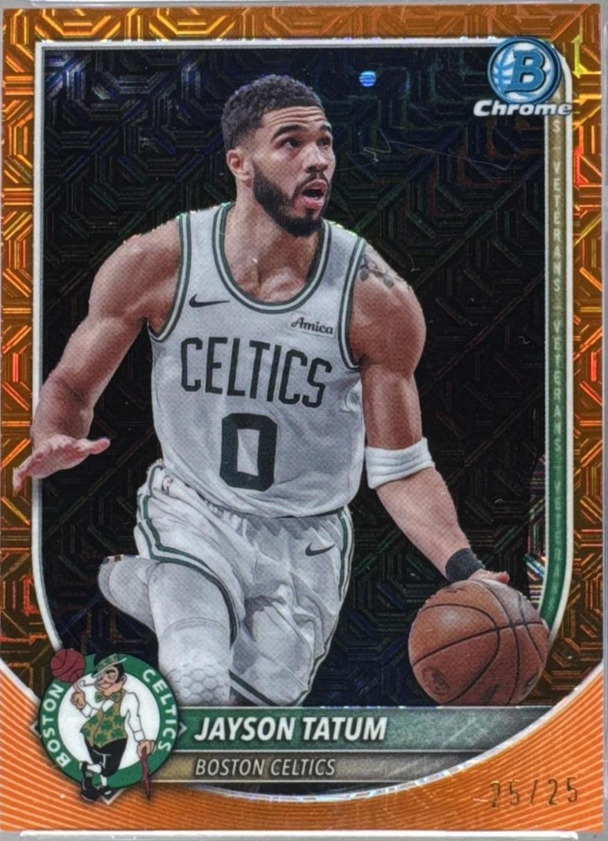 Jayson Tatum [Orange Refractor] #BCV-56