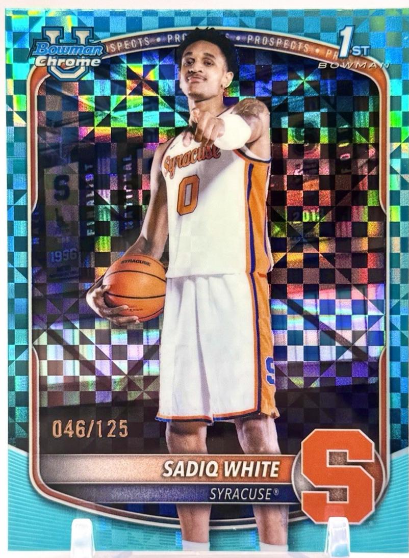 Sadiq White [Aqua X-Fractor] #BCP-41