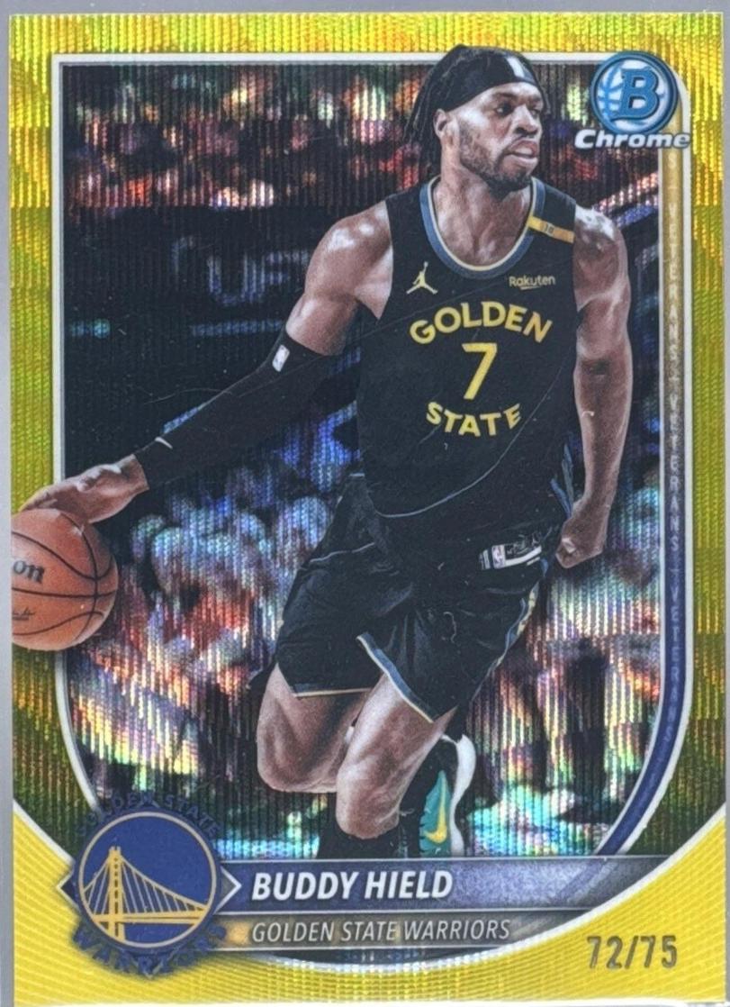 Buddy Hield [Yellow Wave Refractor] #BCV-37