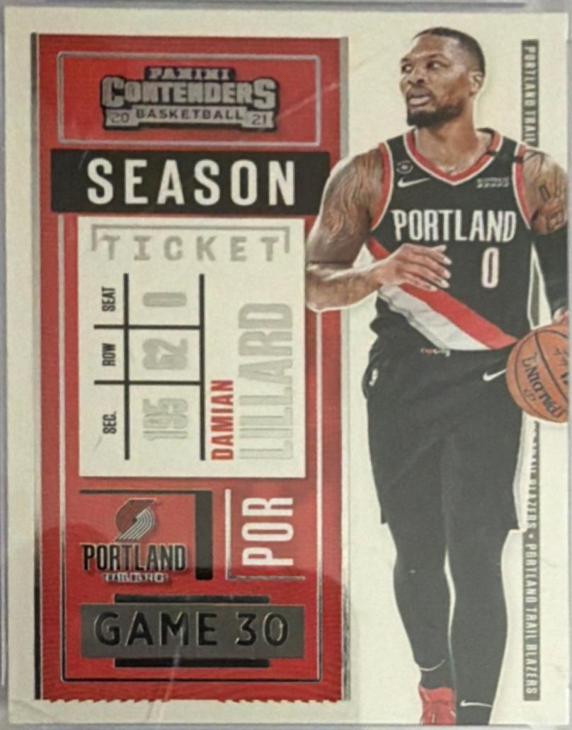 Damian Lillard [Season Ticket Printing Plate] #17