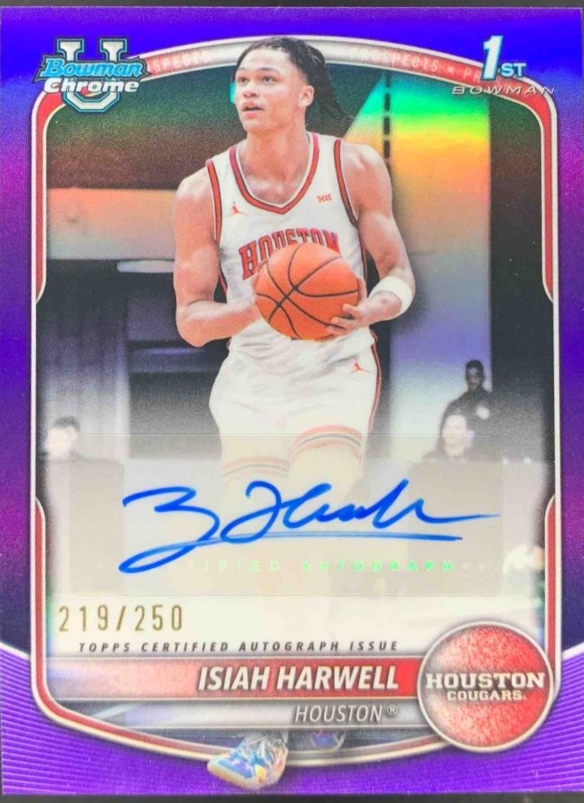 Isiah Harwell [Purple Refractor] #CPA-IH