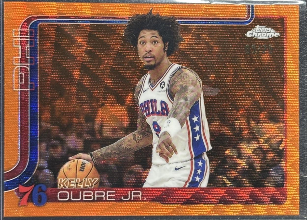 Kelly Oubre Jr. [Orange Wave Refractor] #114
