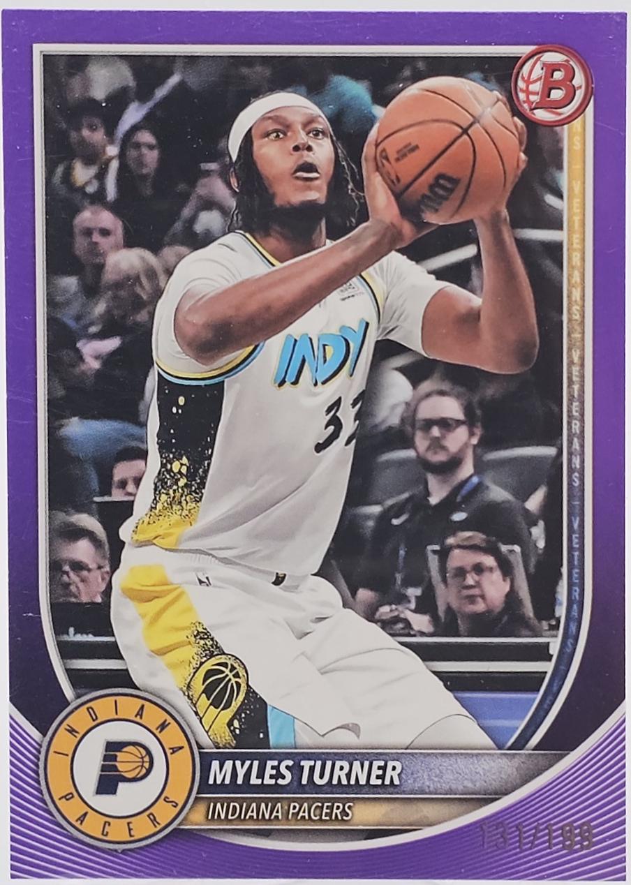 Myles Turner [Purple Pattern Border] #161