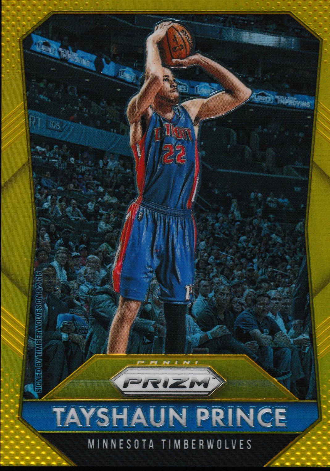 Tayshaun Prince [Gold Prizm] #187