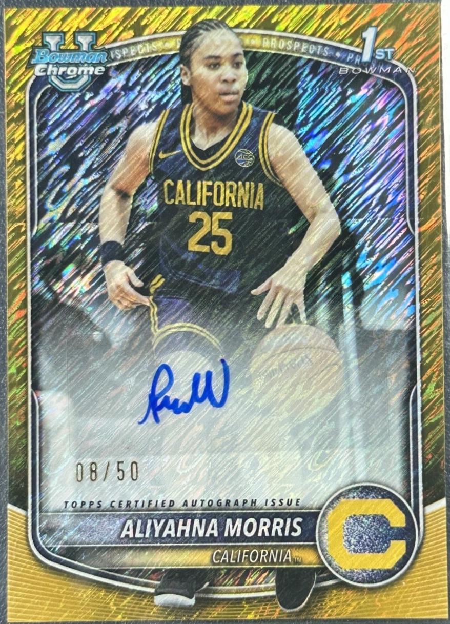 Aliyahna Morris [Gold Shimmer Refractor] #CPA-AO