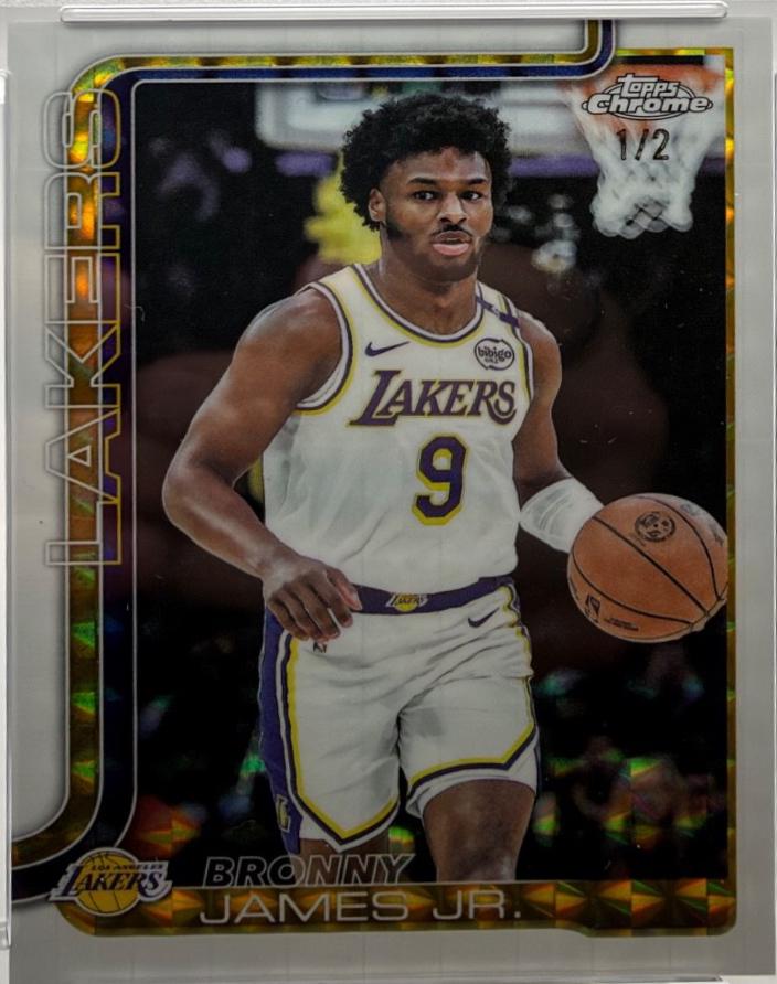 Bronny James Jr. [White Geometric Refractor] #182
