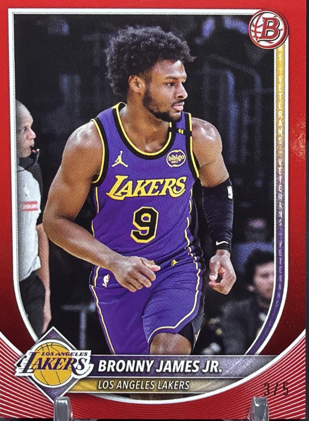 Bronny James Jr. [Red Border] #122