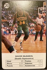 Xavier McDaniel #20
