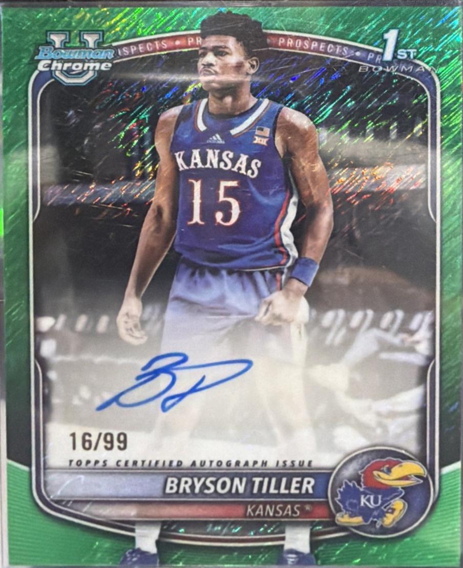 Bryson Tiller [Green Shimmer Refractor] #CPA-BT