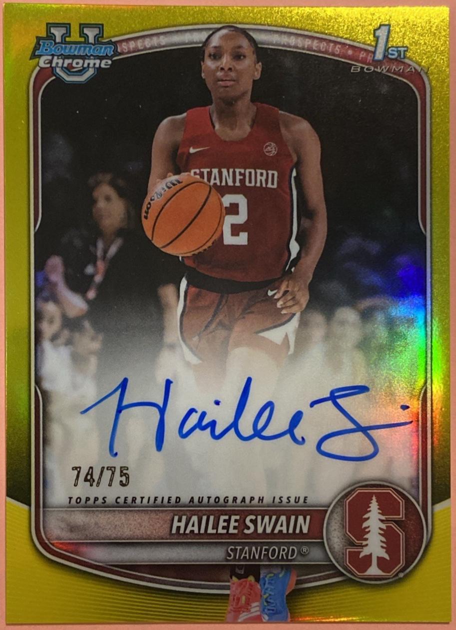 Hailee Swain [Yellow Refractor] #CPA-HS