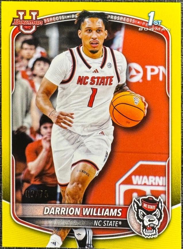 Darrion Williams [Yellow Border] #BPP-36