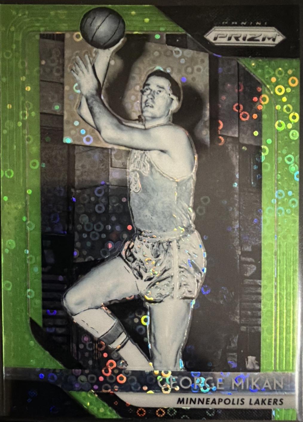 George Mikan [Fast Break Prizm Neon Green] #285
