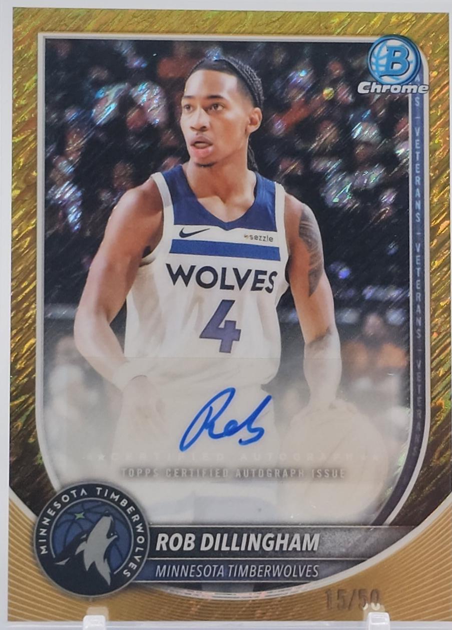 Rob Dillingham [Gold Shimmer Refractor] #BCA-RD