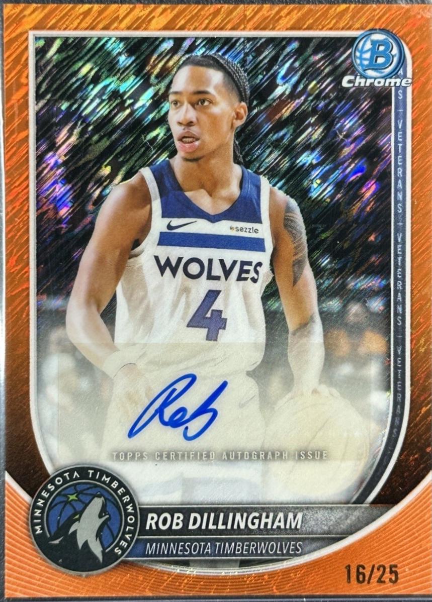 Rob Dillingham [Orange Shimmer Refractor] #BCA-RD