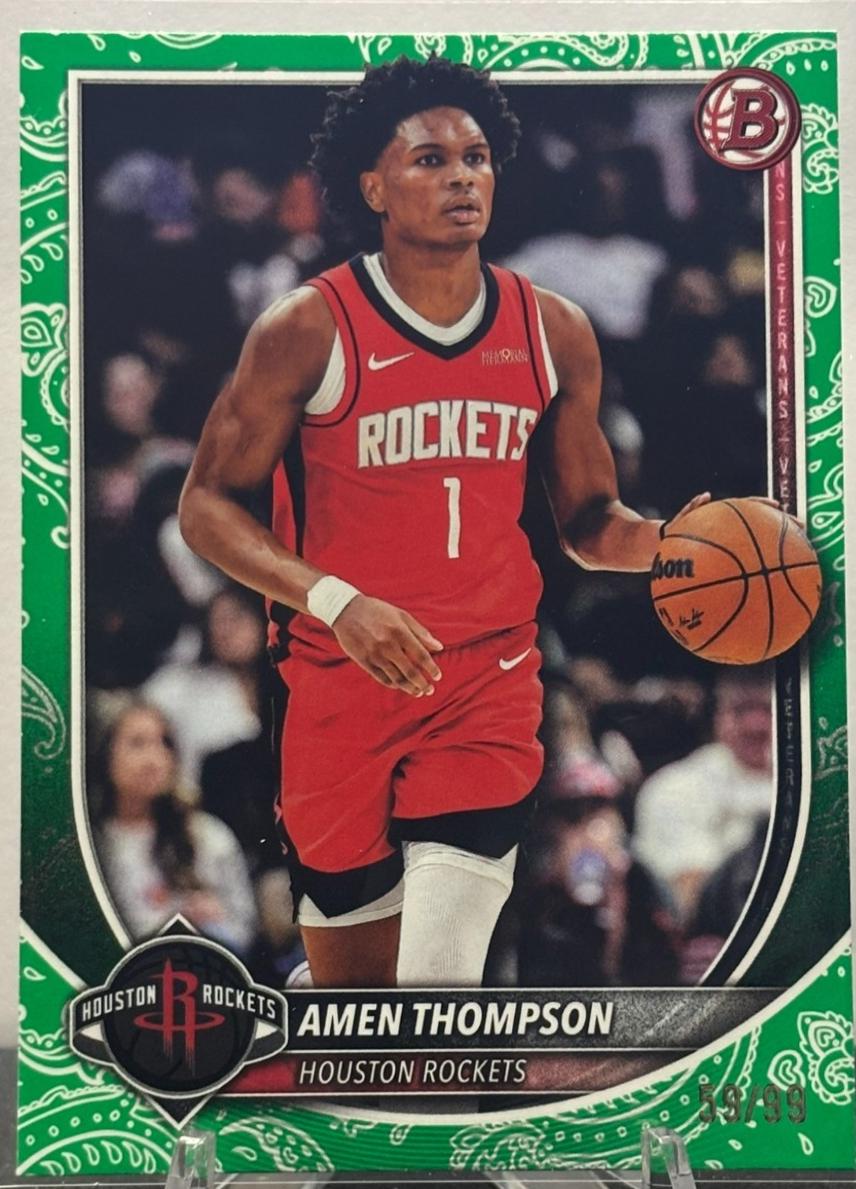 Amen Thompson [Green Pattern Border] #134