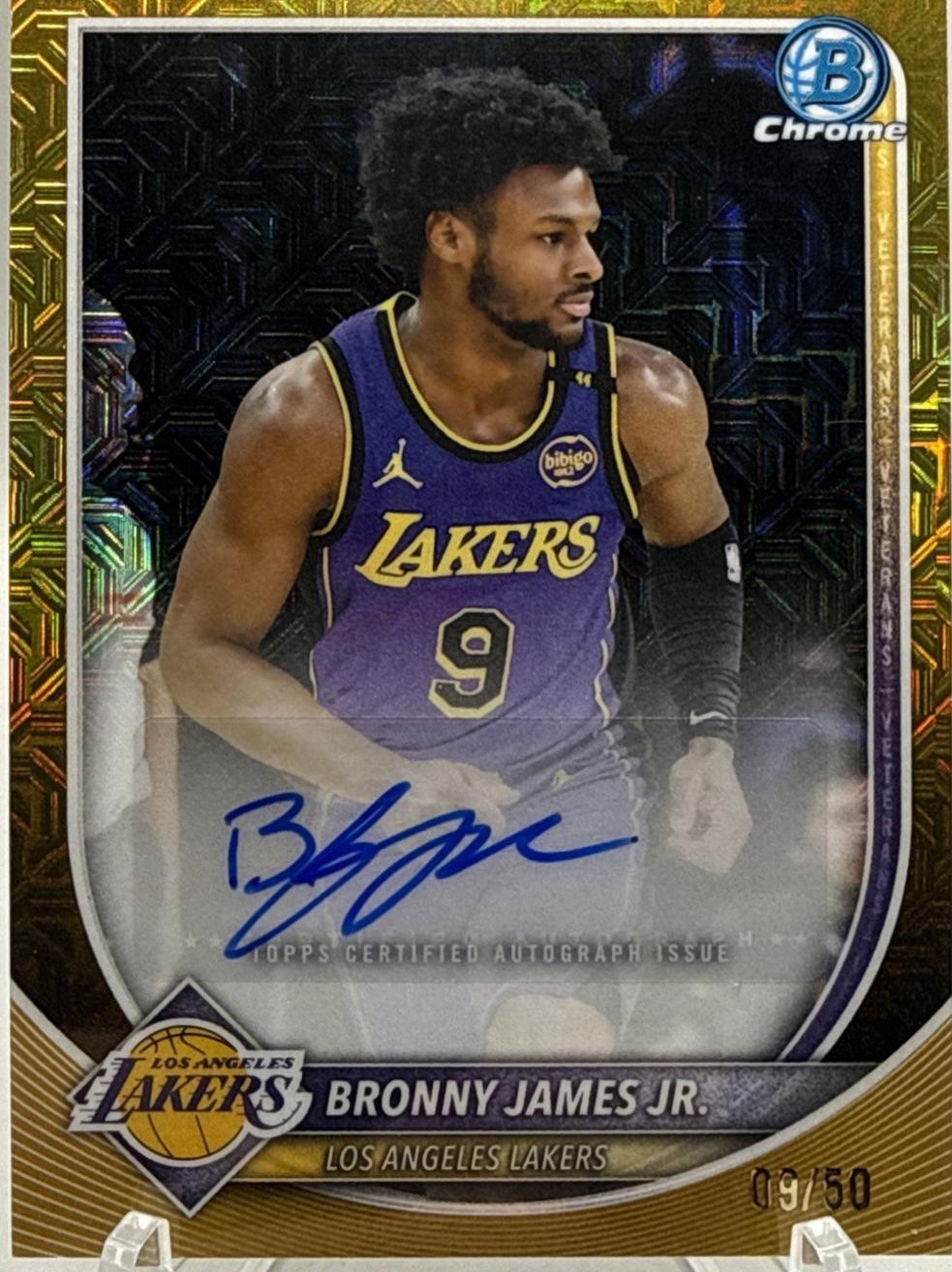 Bronny James Jr. [Gold Refractor] #BCA-BR