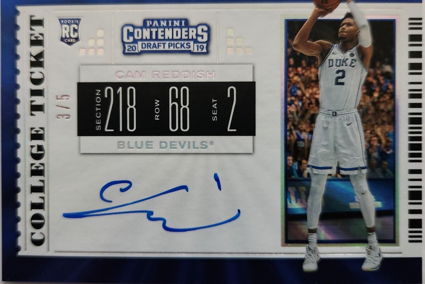 Cam Reddish [Variation 3 Autograph] #54