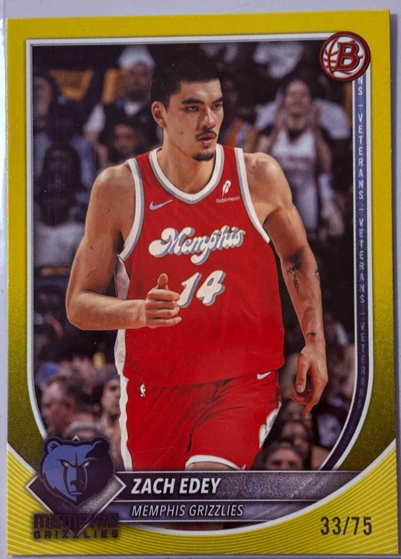 Zach Edey [Yellow Border] #139