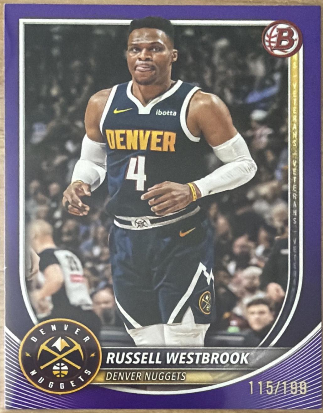 Russell Westbrook [Purple Pattern Border] #102