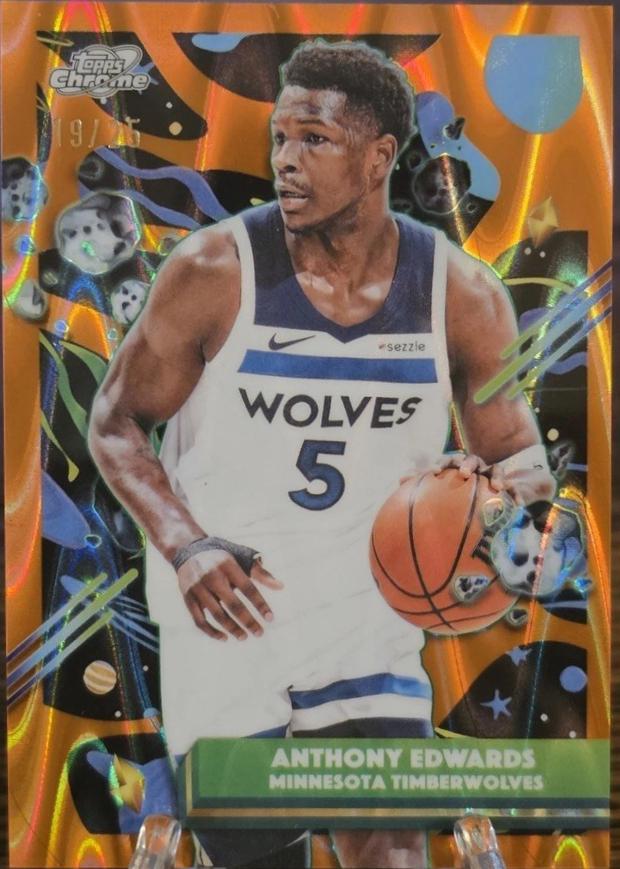 Anthony Edwards [Orange Galactic Refractor] #165