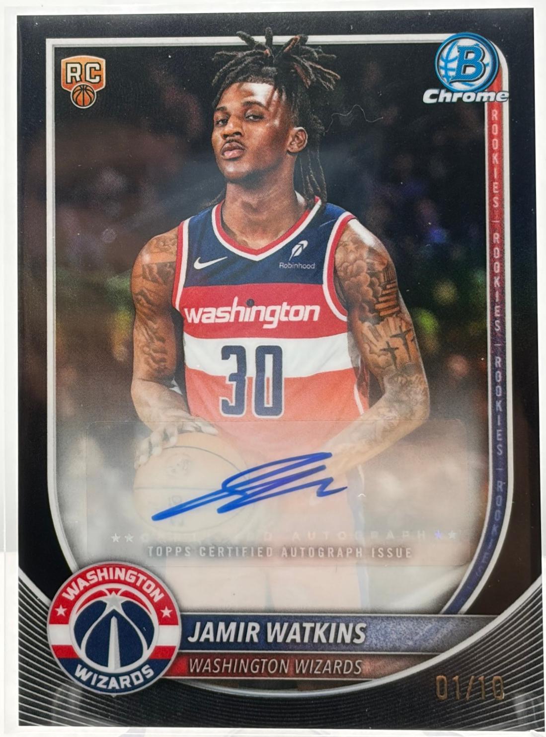 Jamir Watkins [Black Refractor] #BCA-JW