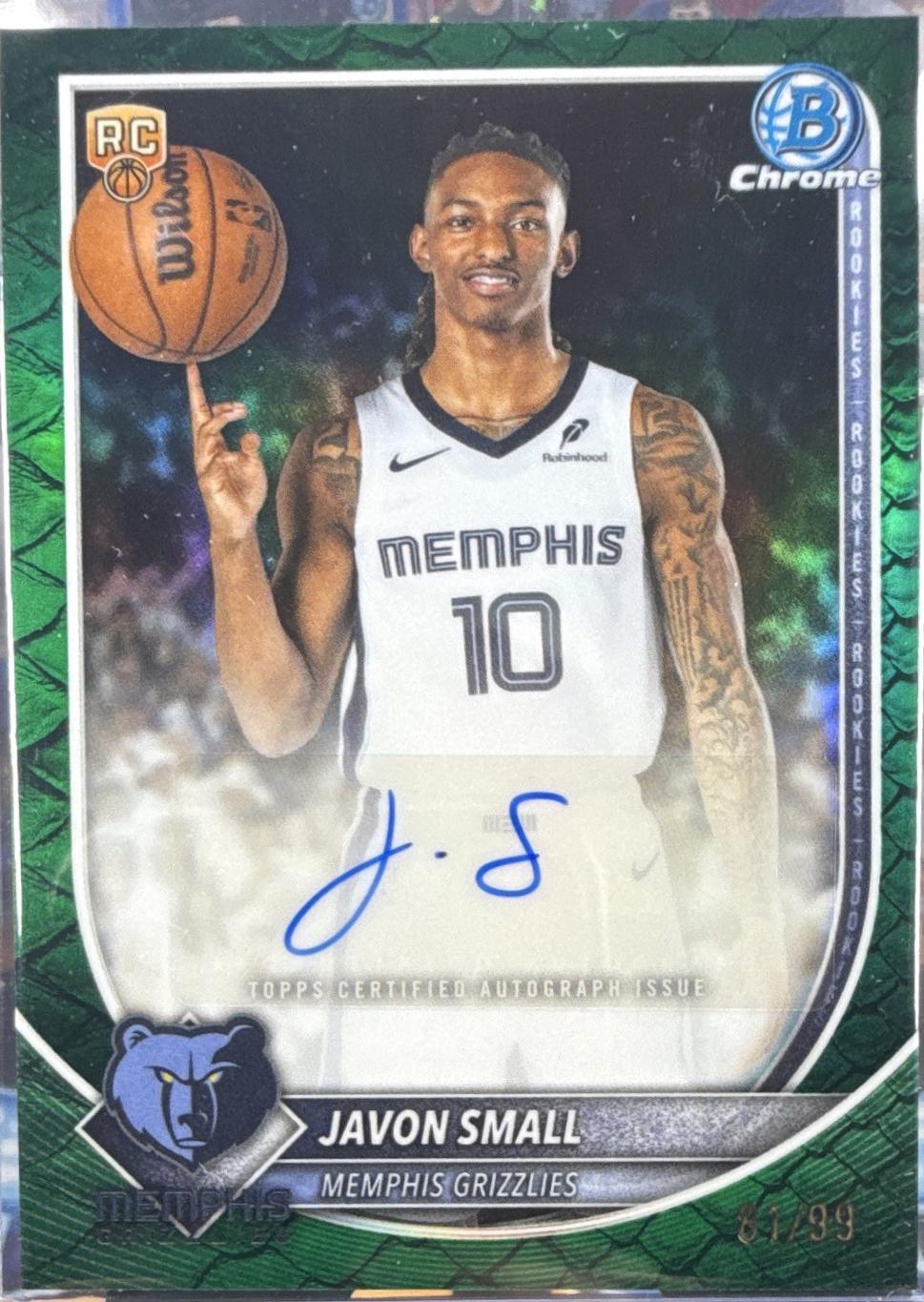 Javon Small [Green Refractor] #BCA-JS