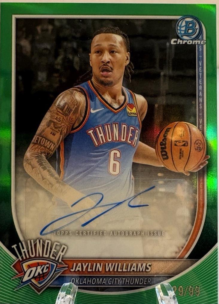 Jaylin Williams [Reptilian Green Refractor] #BCA-JI