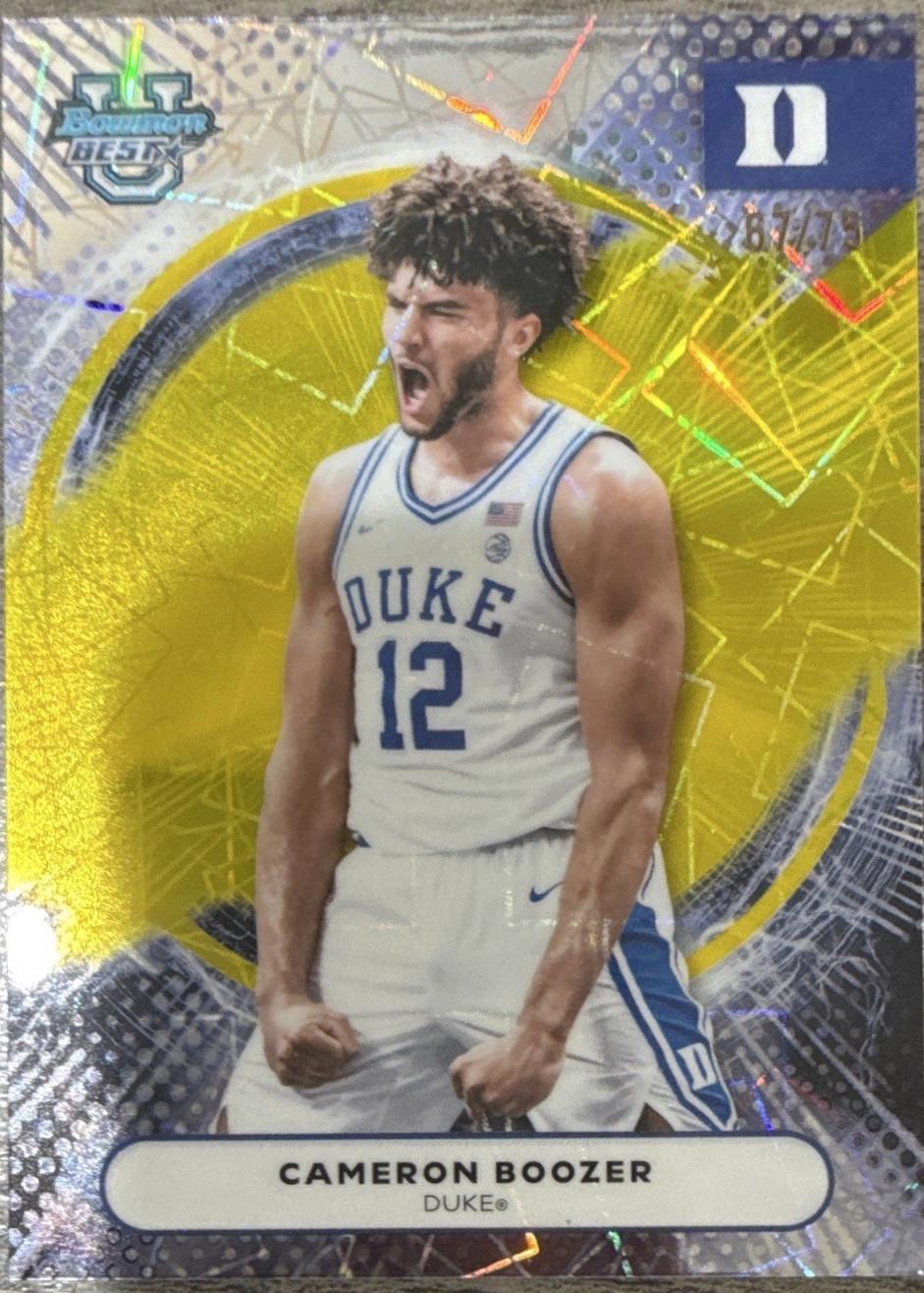 Cameron Boozer [Yellow Lazer Refractor] #69