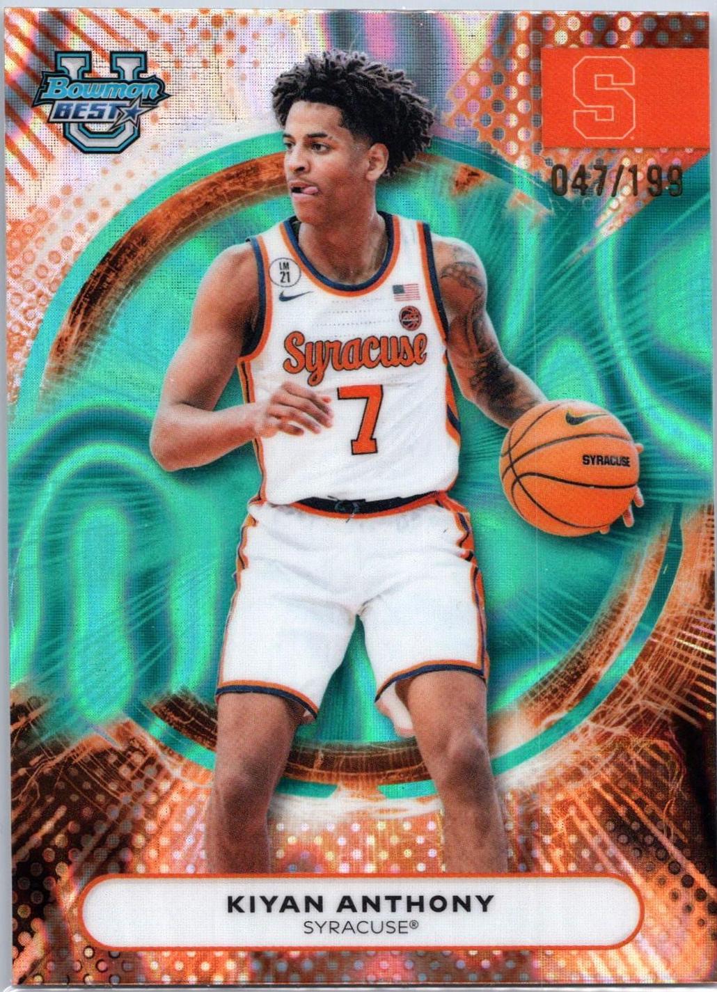 Kiyan Anthony [Aqua Lava Refractor] #12