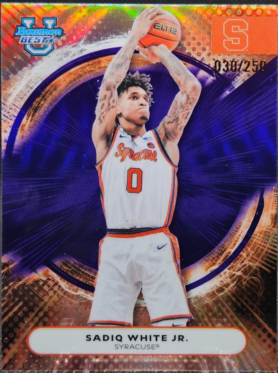 Sadiq White Jr. [Purple Refractor] #49