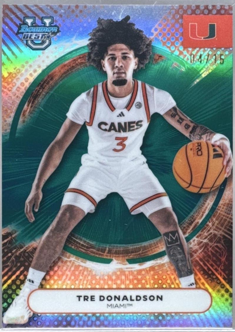 Tre Donaldson [Teal Refractor] #6