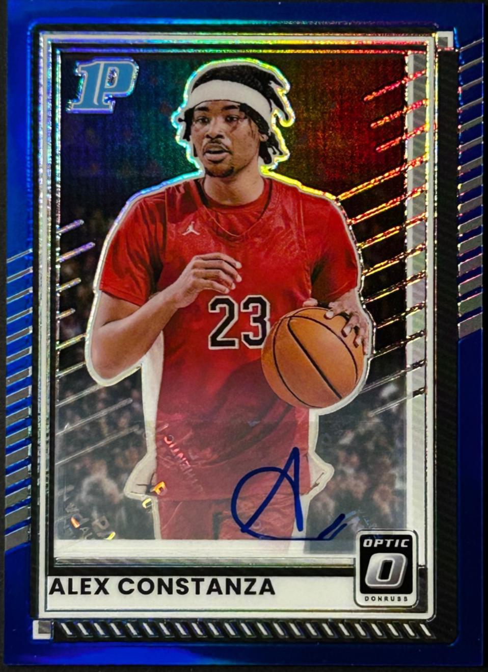 Alex Constanza [Blue Holo Optic Autograph] #83