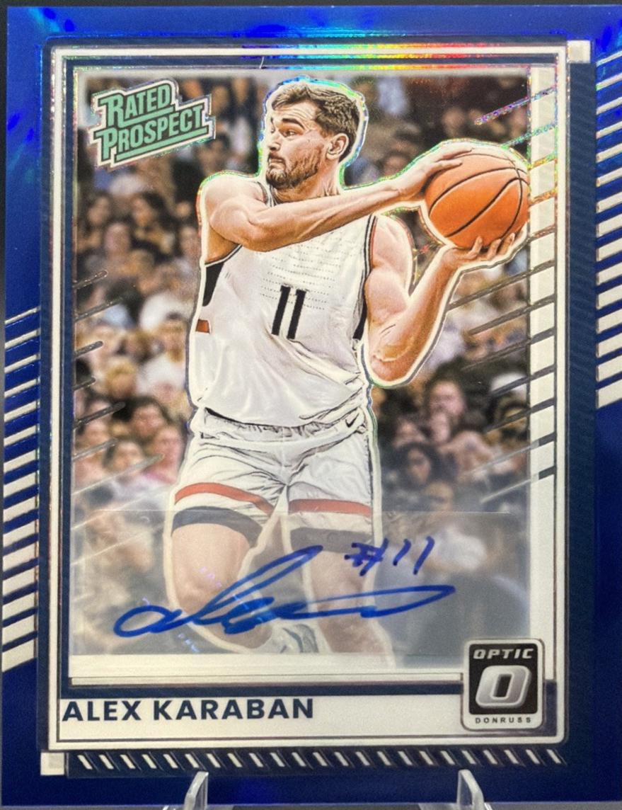 Alex Karaban [Blue Holo Optic Autograph] #64