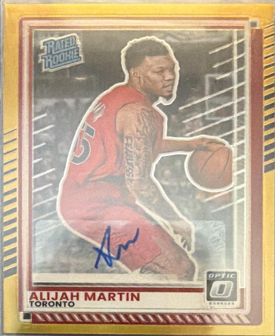 Alijah Martin [Gold Holo Optic Autograph] #26