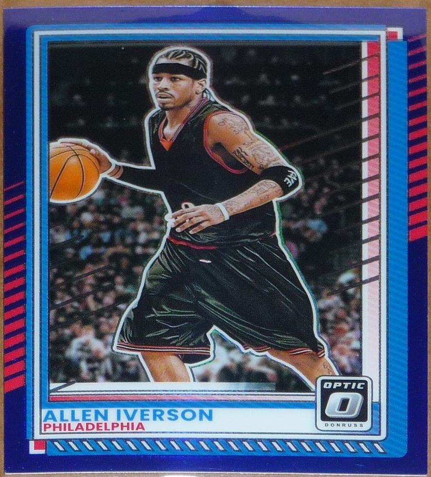 Allen Iverson [Blue Holo Optic Autograph] #177