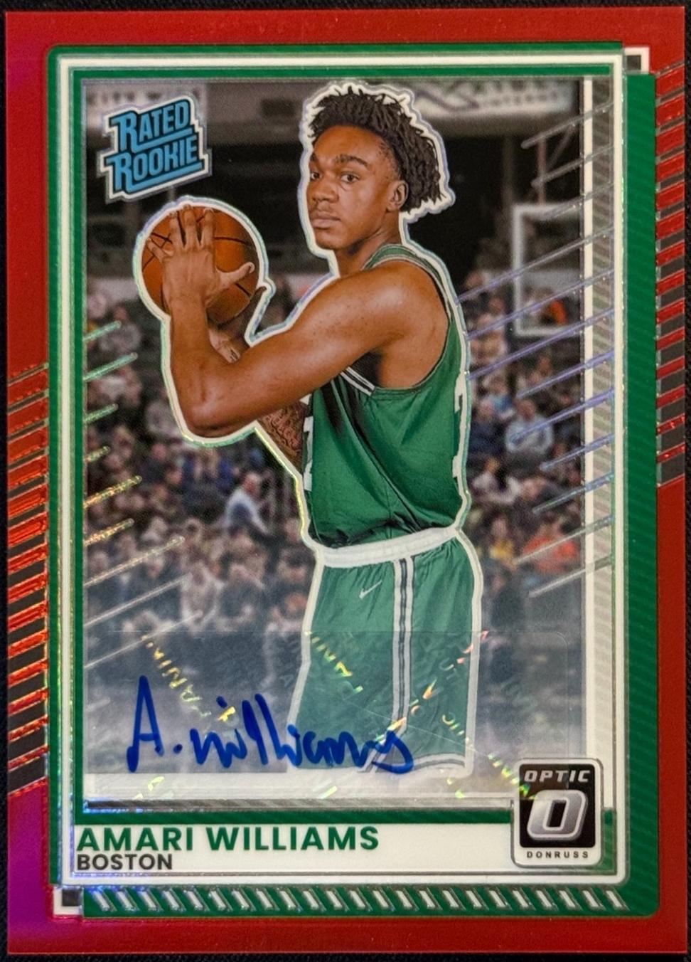 Amari Williams [Red Holo Optic Autograph] #33