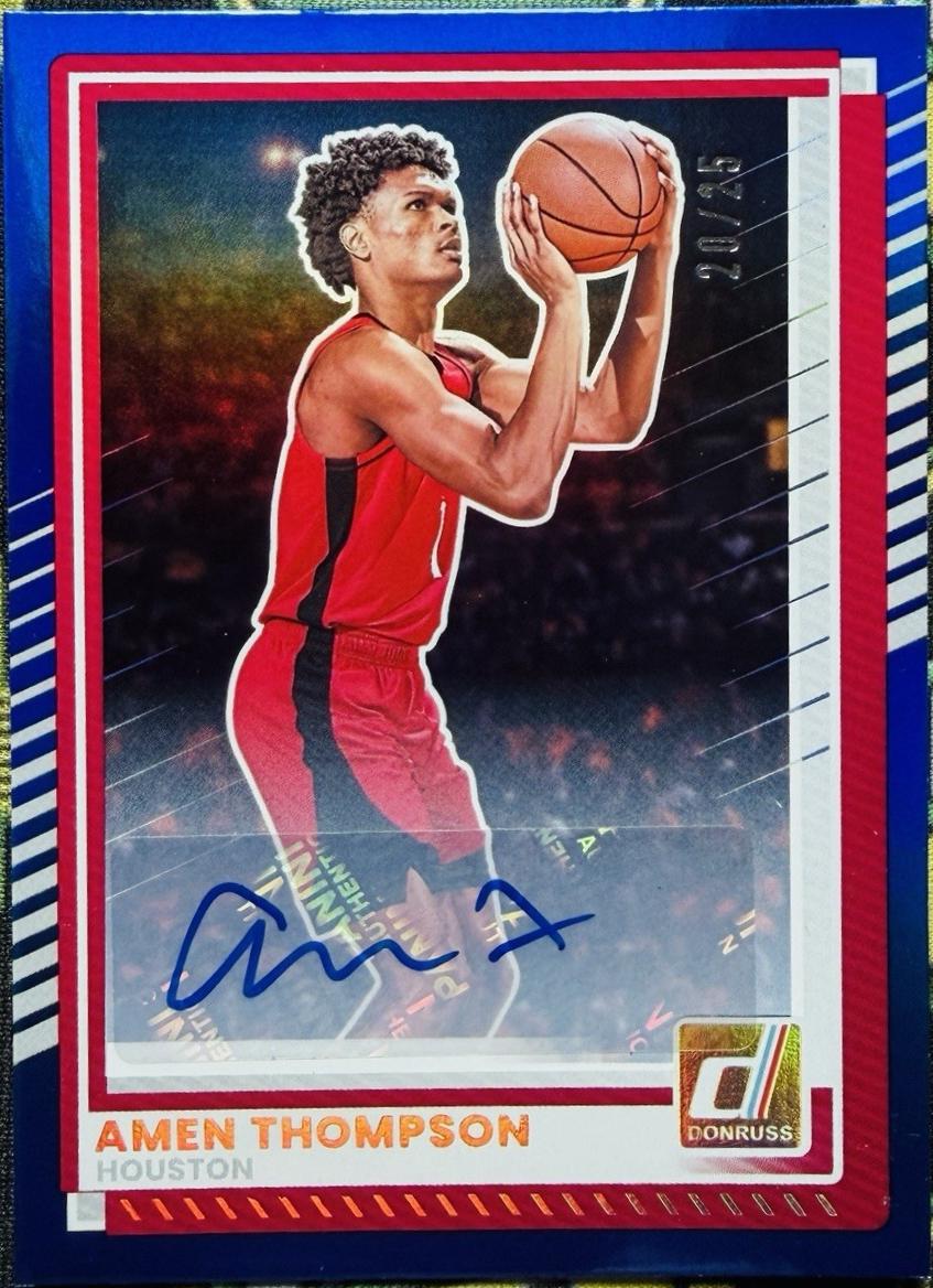 Amen Thompson [Blue Autograph] #111