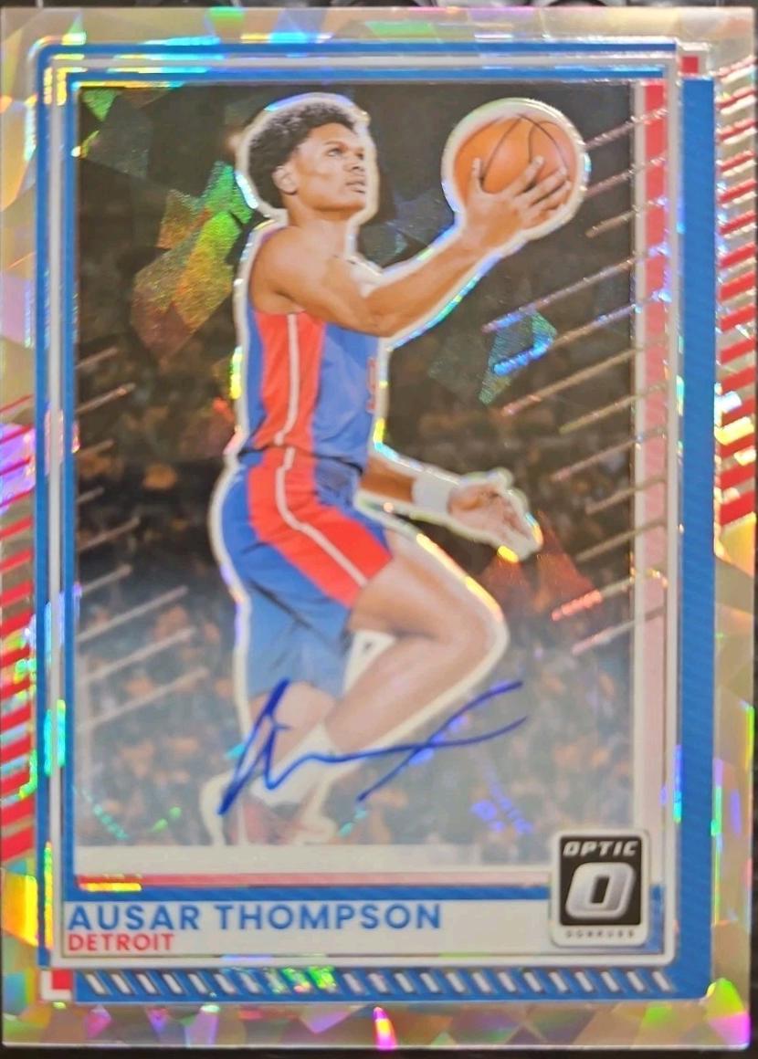 Ausar Thompson [Cracked Ice Holo Optic Autograph] #112
