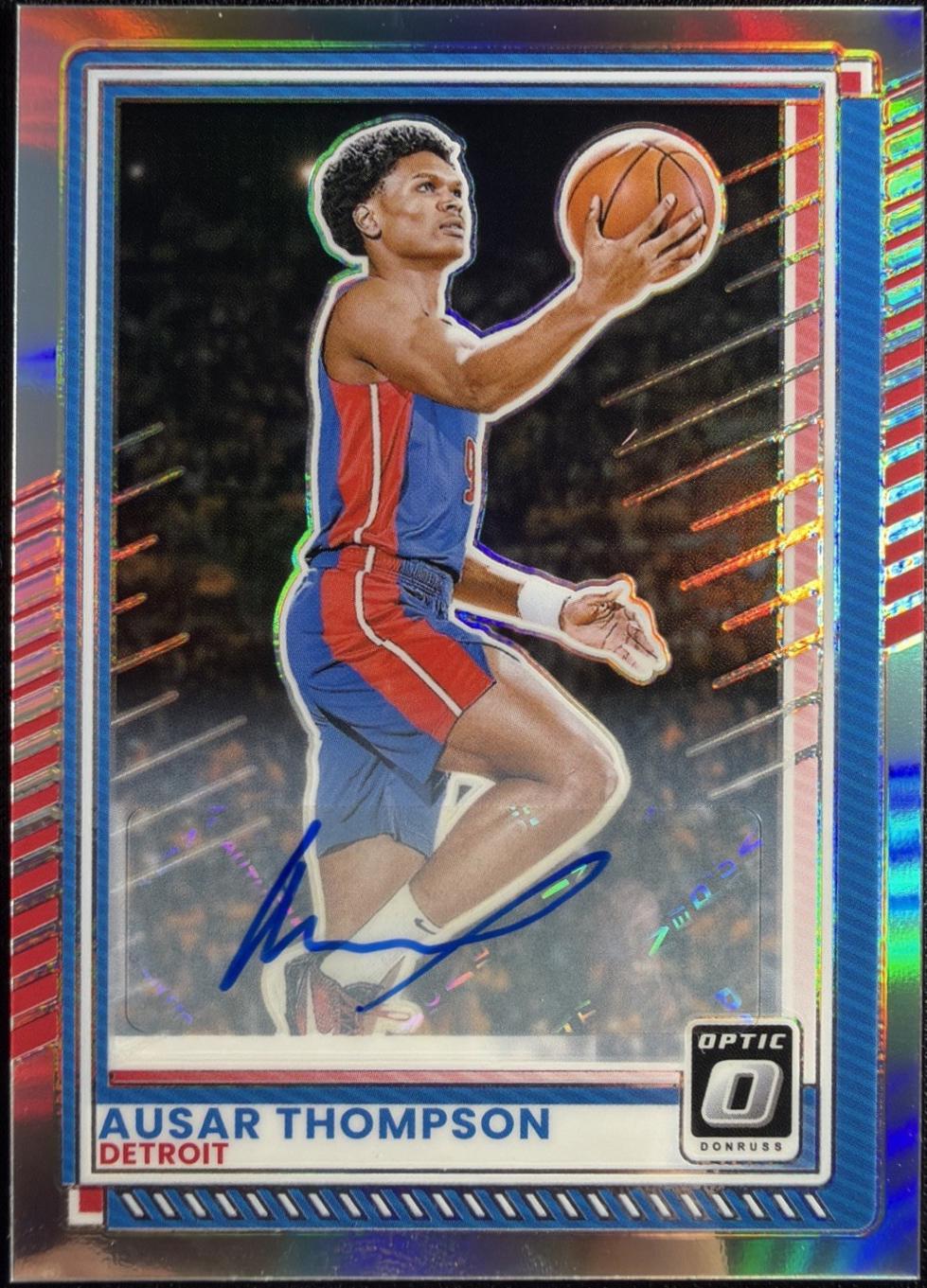 Ausar Thompson [Red Holo Optic Autograph] #112