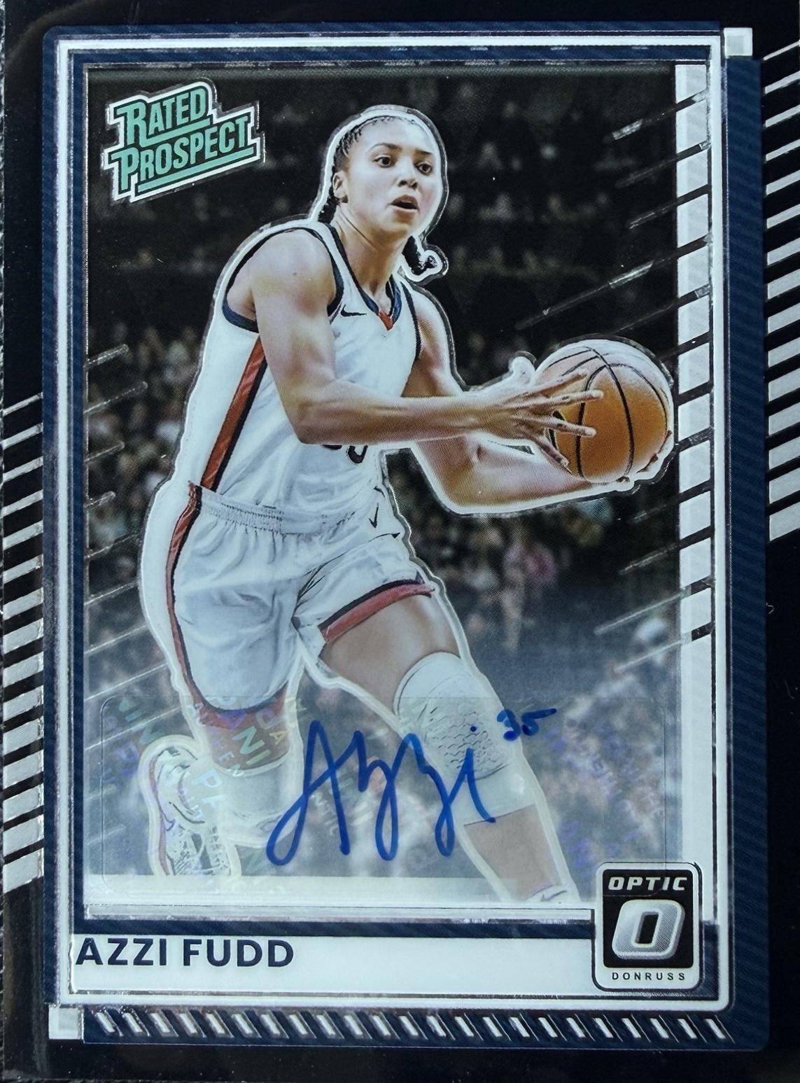 Azzi Fudd [Black Green Autograph] #87