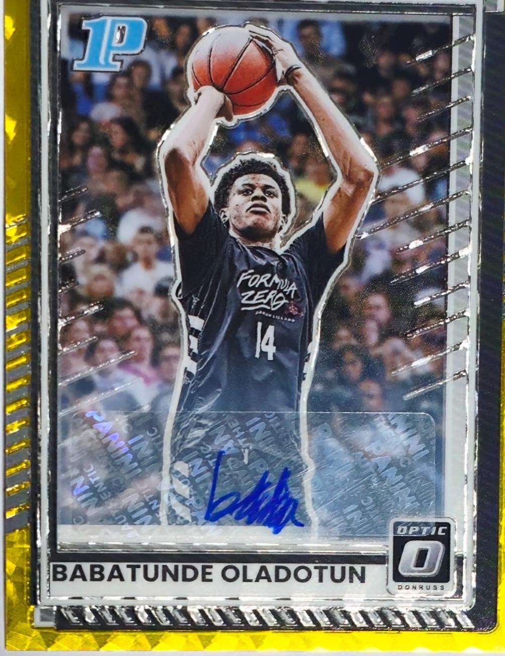 Babatunde Oladotun [FOTL Gold Holo Optic Autograph] #68