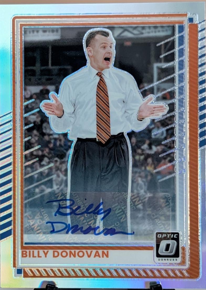 Billy Donovan [Cracked Ice Holo Optic Autograph] #132