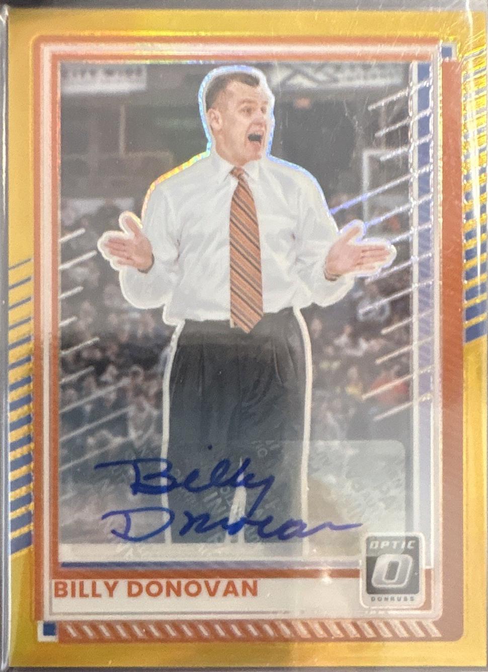 Billy Donovan [Gold Holo Optic Autograph] #132